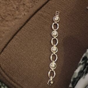 Elegant Silver Bracelet-- Named Pretty Tough Bracelet